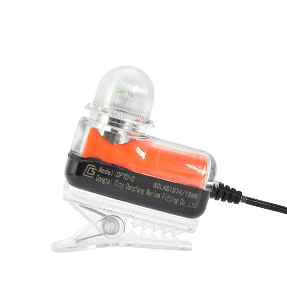 

Outdoor Surfing Life Jacket Light LED Lithium Life Vest Lamp Seawater Self-Lighting Life Saving Flashlight Survivor Locator Tool