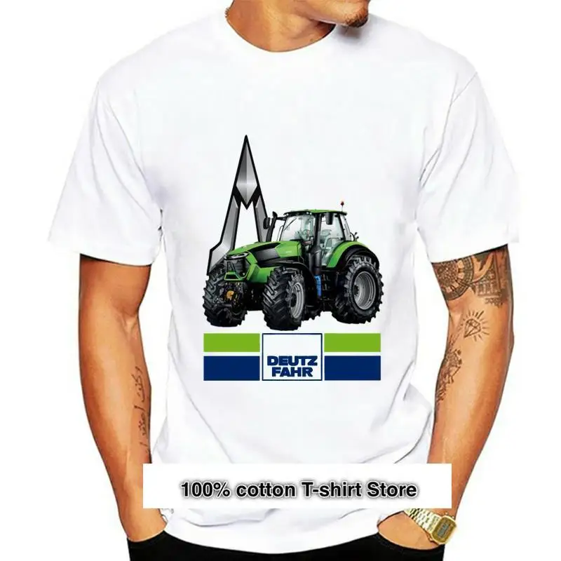 

Deutz Fahr Tractor-Camiseta blanca para hombre (1)