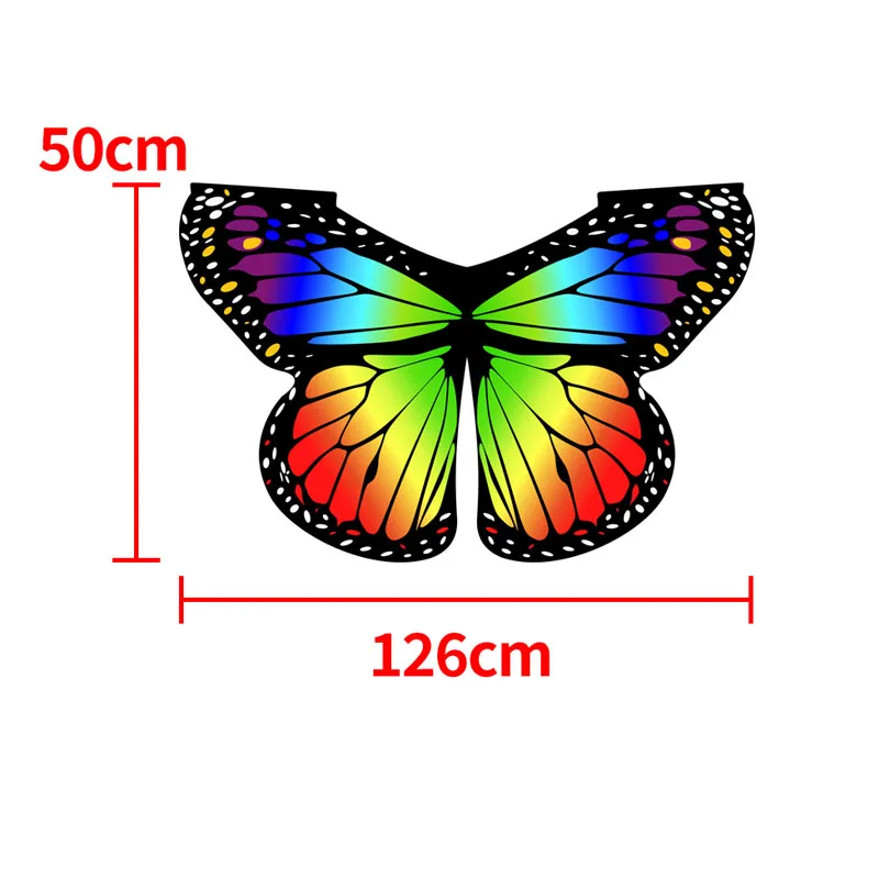 Kids Butterfly Performance Wings Cosplay Accessories Halloween Carnival Props Wing Costumes For Girls Boys Cloak Party FavorGift images - 6