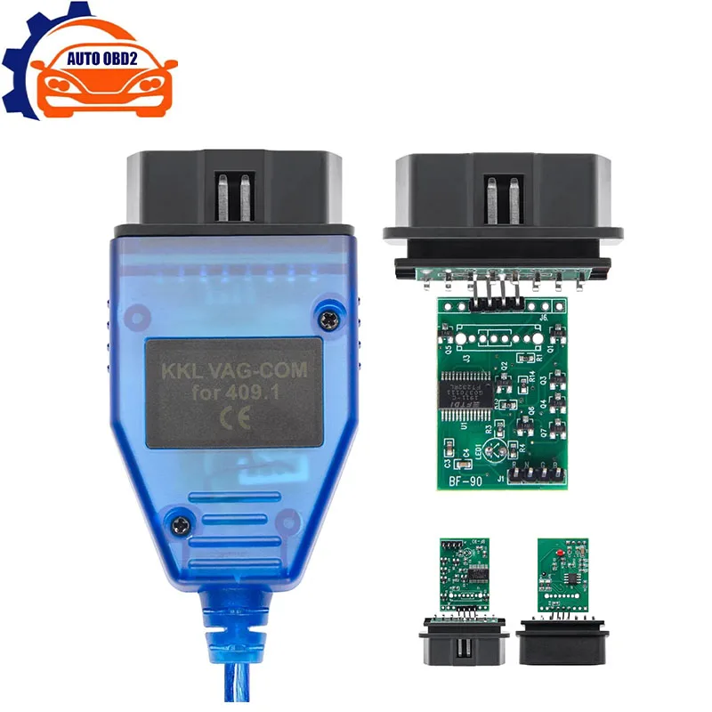 

VAG COM 409.1 KKL With FTDI FT232RL/CH340T OBD2 Car Auto Diagnostic Interface Cable For VW/Audi/Skoda/Seat VAG-COM Scanner Tool