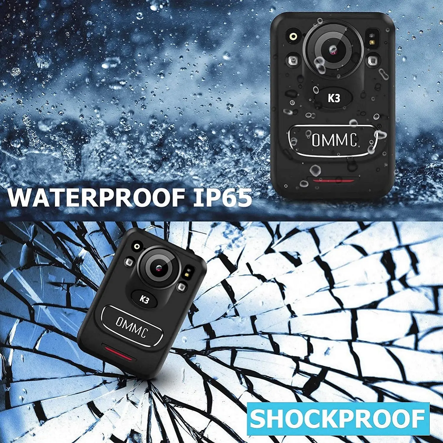 CammPro OMMC K3 1440P HD полицейская камера портативная для тела с записью звука носимое