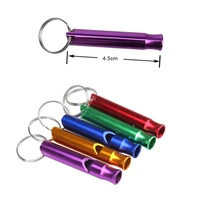 metal whistle survival whistle portable aluminum safety whistle for outdoor hiking camping survival emergency keychain multitool