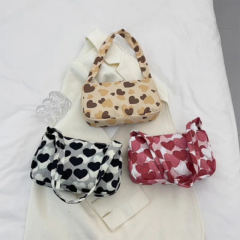 

Осенне-зимняя новая модная сумка с принтом под подмышками 2023, трендовая свежая, простая и легкая Корейская Персонализированная Повседневная сумка через плечо