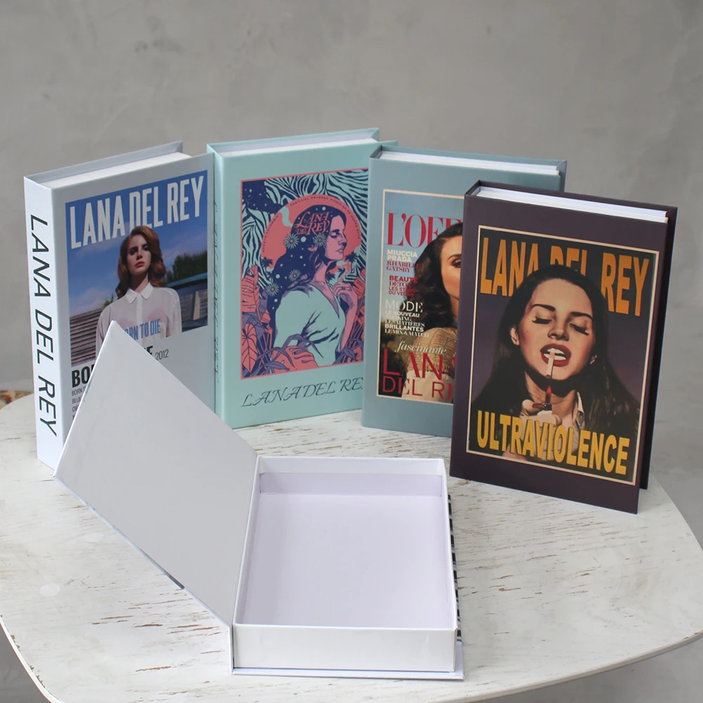 

Винтажные поддельные книги, кофейный столик, классический дизайнерский ящик для хранения, декоративные книги для гостиной, домашние аксесс...