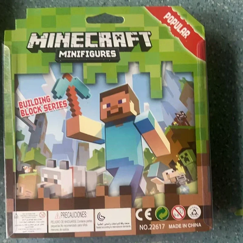 Фото Конструктор Minecraft, 6 шт., новинка, Мой мир, Хим, Сущность 303, Хищник, Увядший монстр из красного камня, Железный марионеточный человек, сборный блок своими руками №3