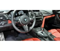 car accessories 4d carbon fiber interior trim dashboard center cover car accessories fit for bmw f30 f36f80 m3 2012 up