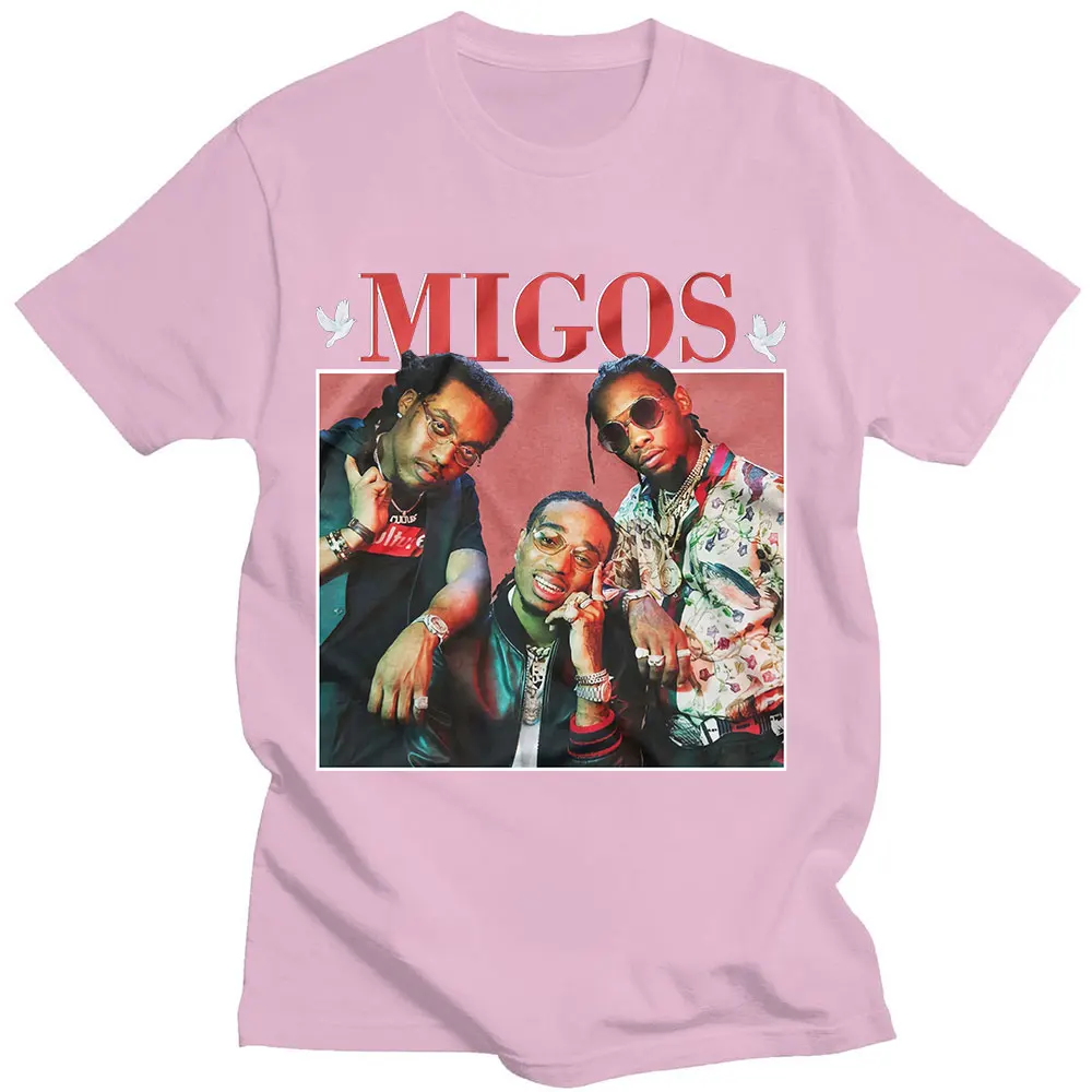

Funny Rap Band Migos Graphic Print T-Shirt Summer 100% Cotton Short Sleeve T Shirts Punk Fashion Hipsters Oversize T Shirt