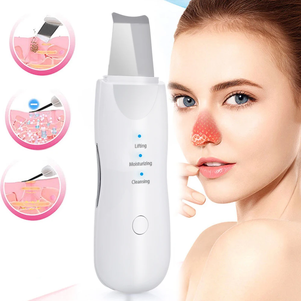 

Skin Scrubber Deep Face Cleaning Machine Peeling Shovel Facial Pore Cleaner Face Skin Scrubber Lift Beauty Device Dropshipping