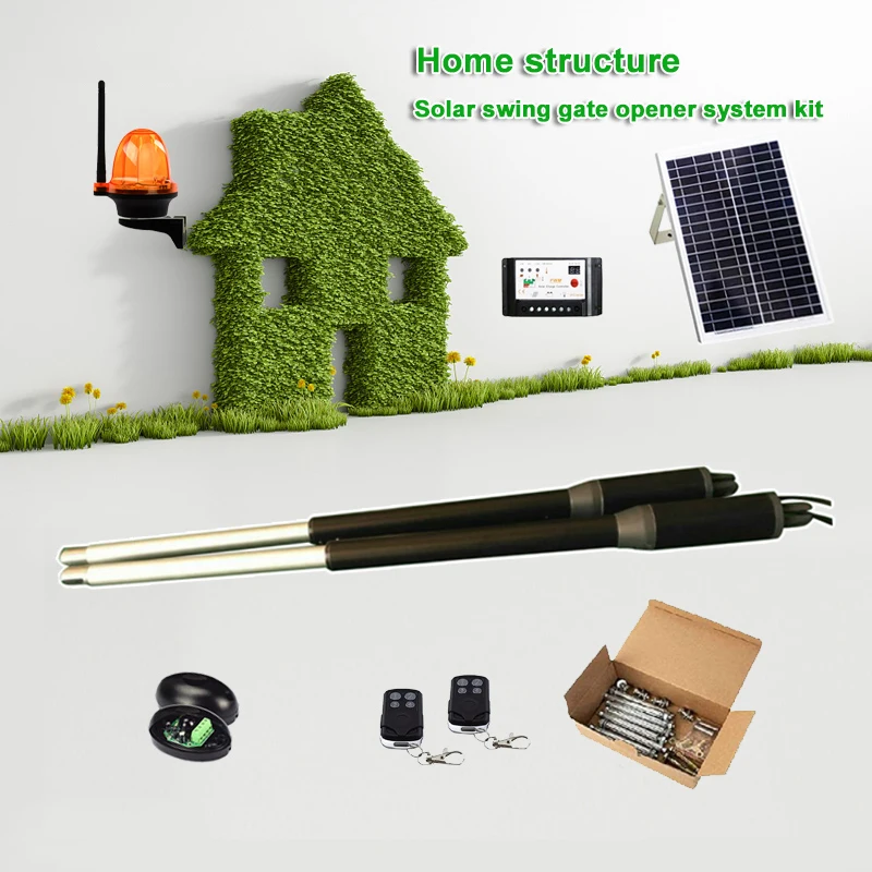 

Солнечная панель с контроллером Wi-Fi, система открывания распашных ворот, одновременное использование системы ввода переменного тока и солнечной энергии (комплект на выбор)