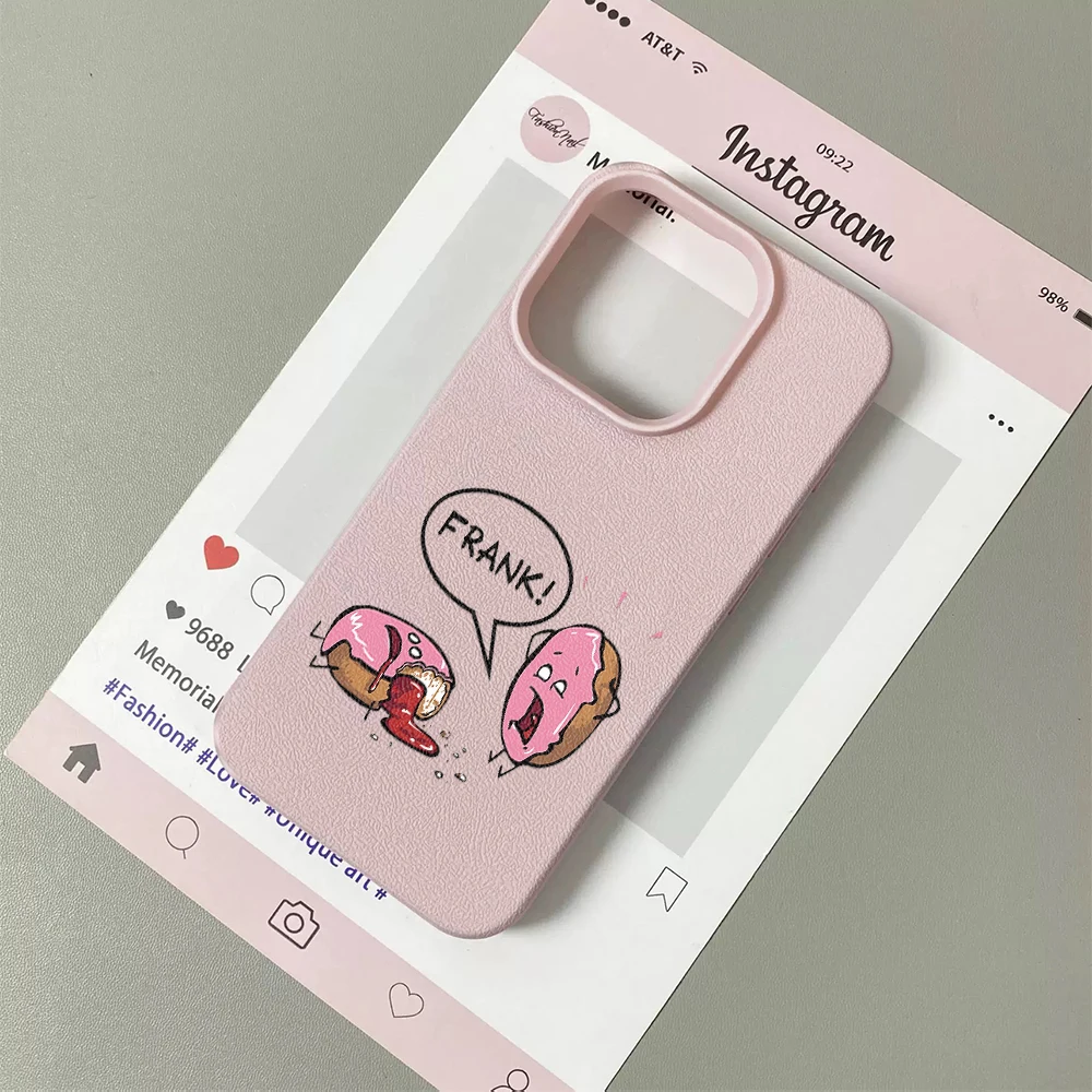 Фото Милый мультяшный чехол с рисунком пончиков для iPhone 11 12 13 14 15 16 17 Pro Max Plus Air, мягкий чехол-накладка из поликарбоната №5