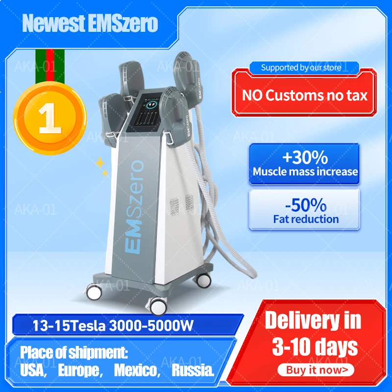 

2023 Hot sale EMSzero Neo 14Tesla 6000W Nova EMS HI-EMT Body Sculpt Muscle Machine Weight Electromagnetic slimming Dls-Emslim
