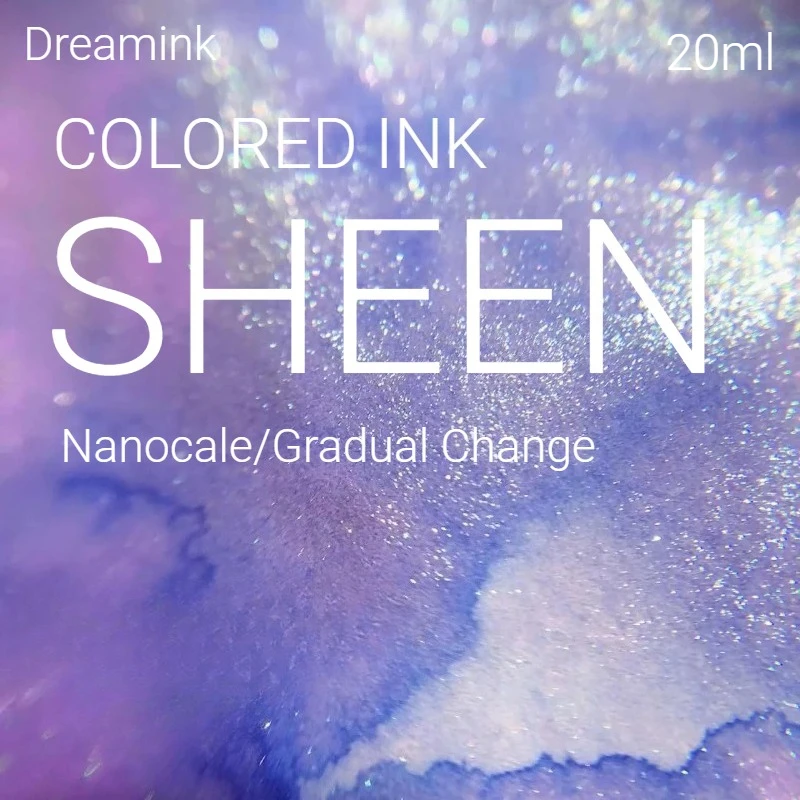 Фото Чернила для перьевых ручек Dreamink, 60 цветов, 20 мл, глянцевые, без углерода, для стеклянных перьев, художественные принадлежности для школы, для канцелярских товаров Hongdian JINHAO №4