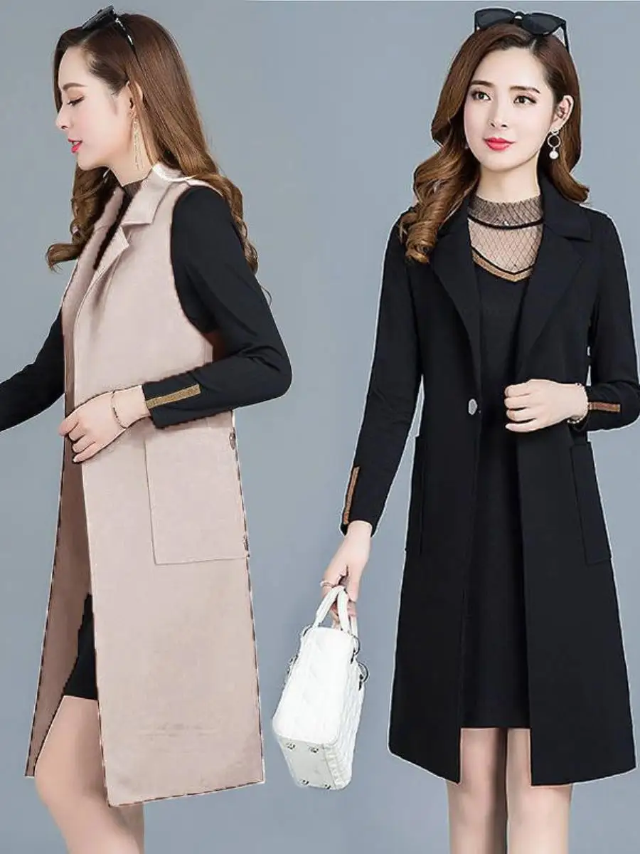 Шерстяной жилет женская одежда 2024 весна и осень новый без рукавов кардиган