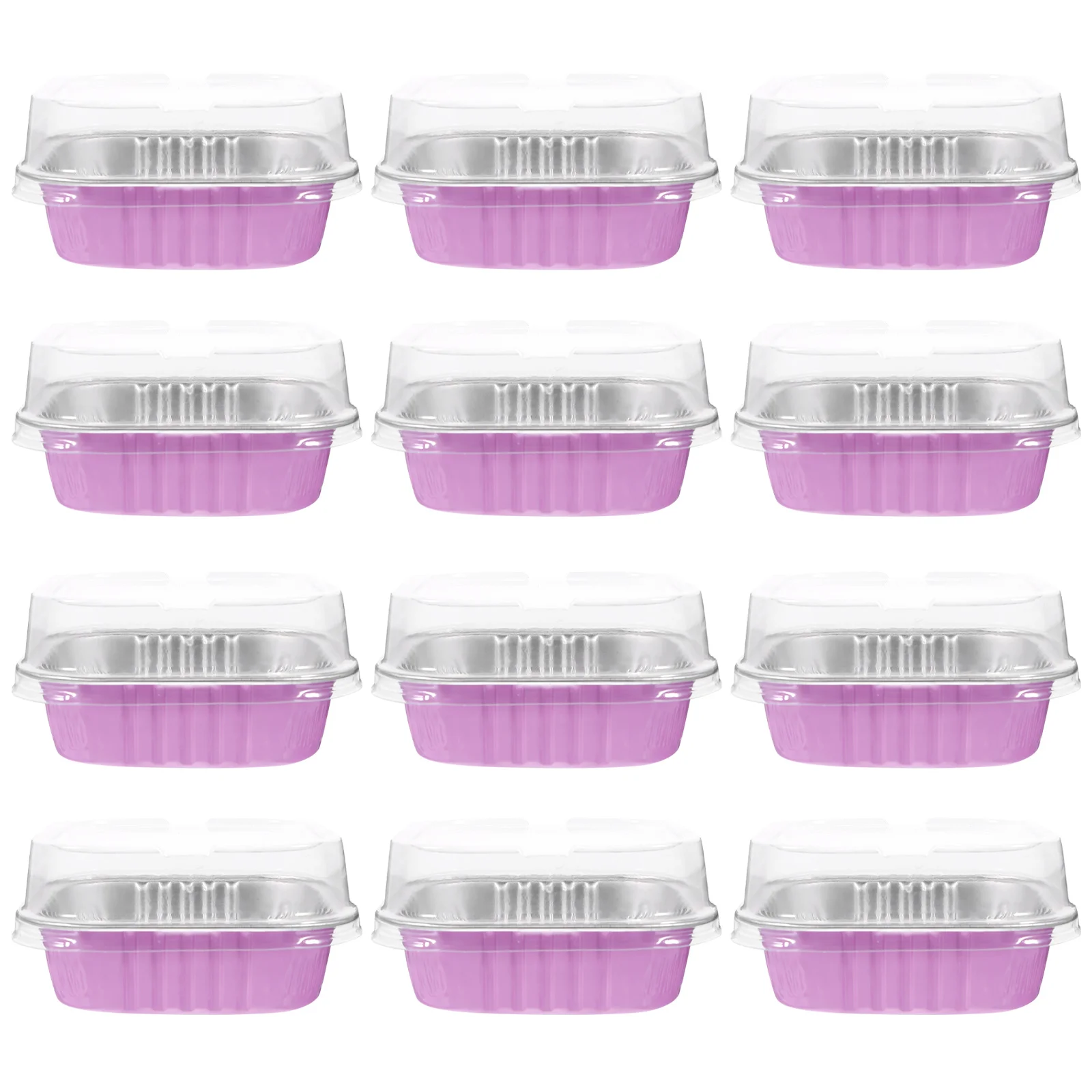 

20 Sets Aluminum Foil Cake Box Cups Food Pans Sandwich Container Baking Liners Pudding Tools Foils Paper