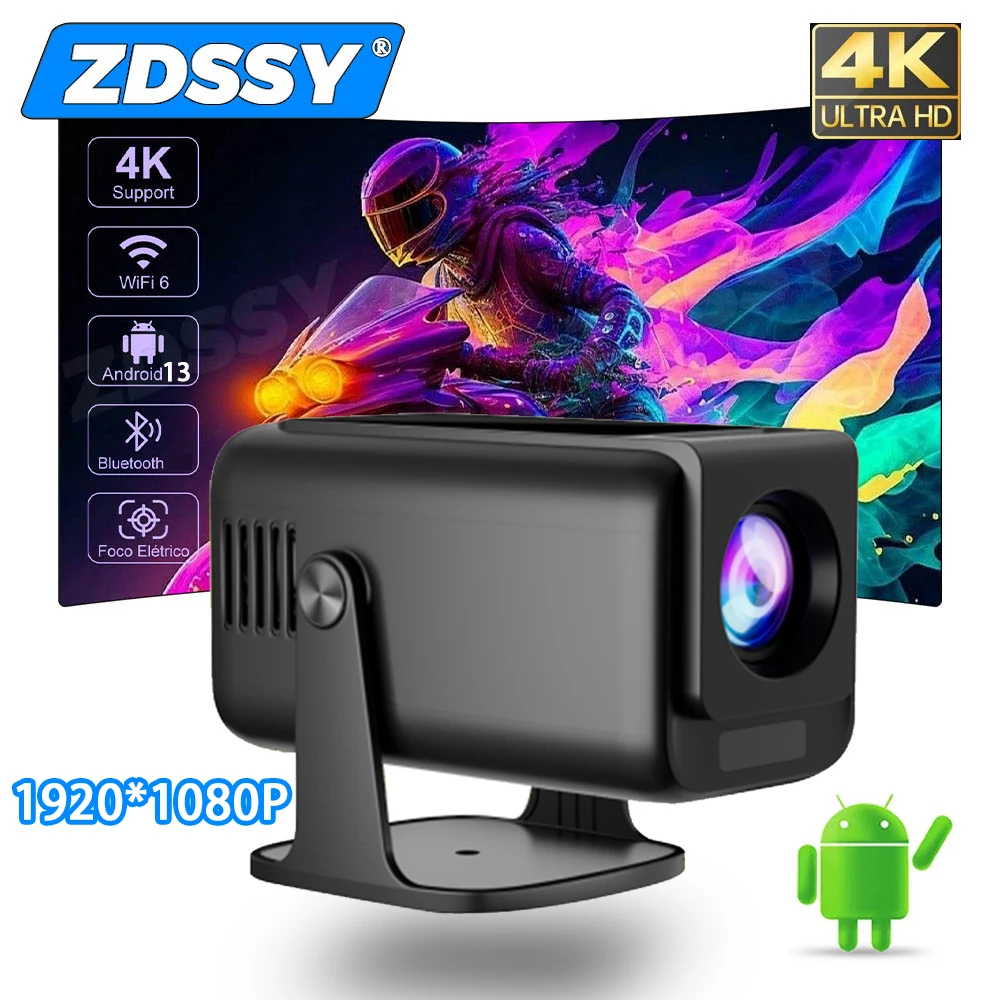 Проектор HP320 1920X1080P Android13 Wi-Fi Умный домашний кинотеатр с ручным фокусом BT 400ANSI