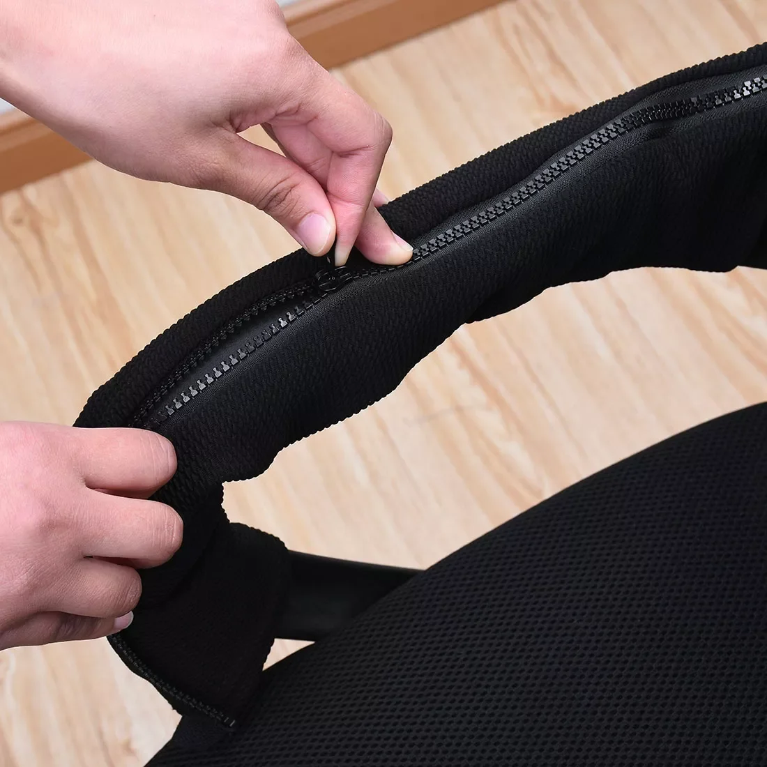 

1 Pair Chair Armrest Cover Zipper Chair Armrest Covers Elastic Chair Armrest Protector Removable Slipcover Arm Rest Pads