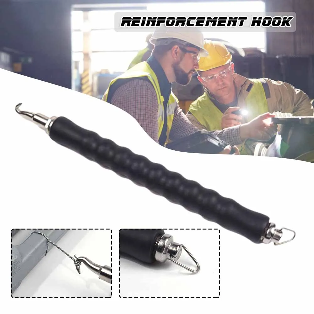 

Straight Pull Steel Bar Semi Automatic Hook Fast Steel Bar Worker-binding Hook Concrete Iron Reinforcing Rebar 1pc Binding Hook