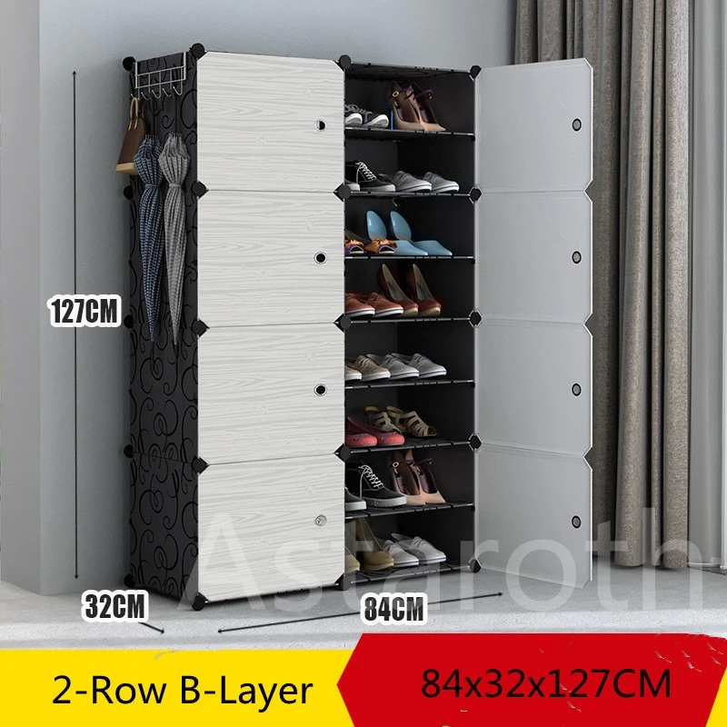 

Multi-Cube Plastic Shoe Cabinet Saving Space Stand Holder Organizer Removable Storage Shoes Boots DIY Shoe Rack Keep Room Neat