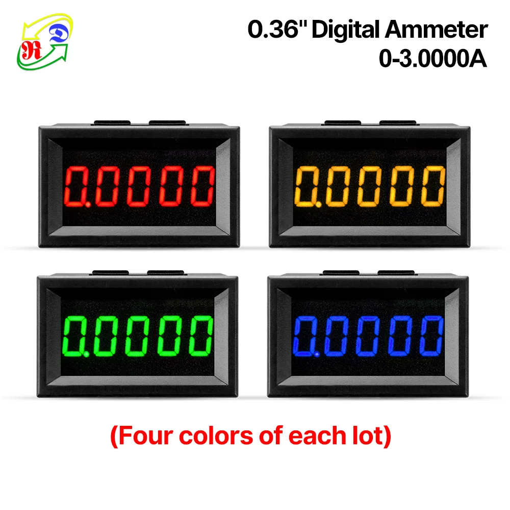 Цифровой амперметр RD четырех цветов в каждой партии 5 цифр 0 36 дюйма постоянный
