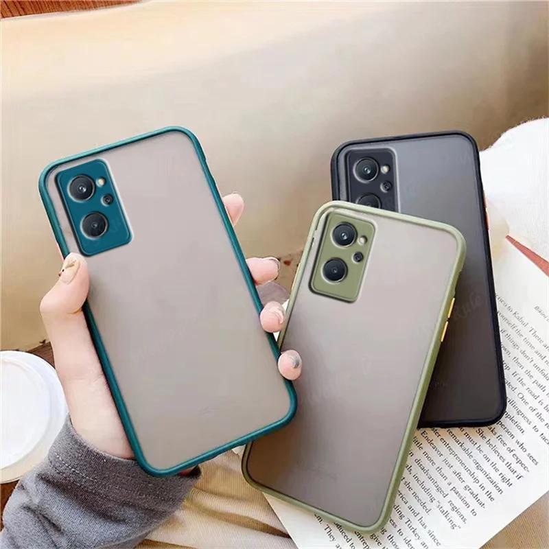For Cover Realme 9i Case For Realme 9i Capas Colour Phone Bumper Shockproof Translucent Matte Cover For OPPO Realme 9i Fundas