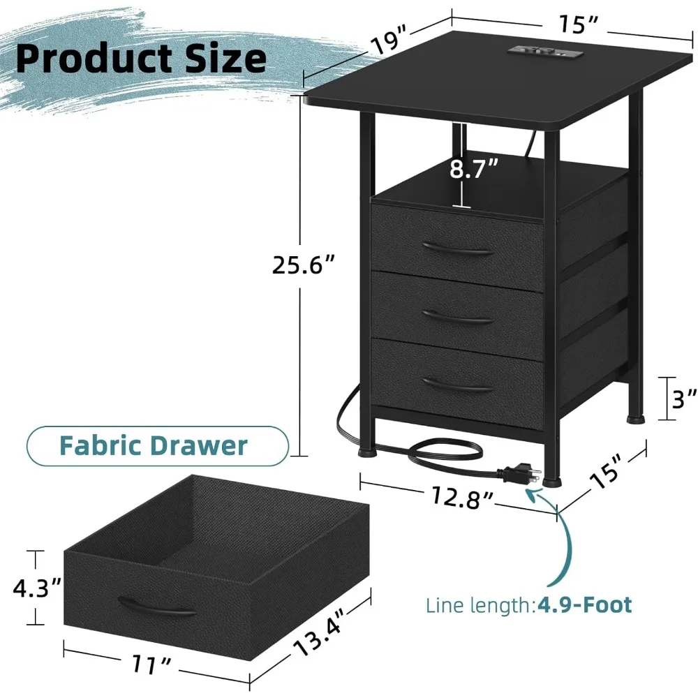 Домашняя мебель набор ночной подставки для спальни 2 с большой столешницей 19
