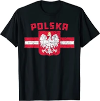 polska poland flag polish white eagle men t shirt short sleeve casual 100 cotton o neck summer tshirt