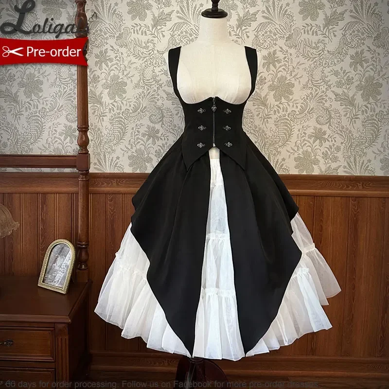 Детектив Алиса ~ крутая Лолита Нижняя бюст талия занавеска от Alice Girl перед заказом