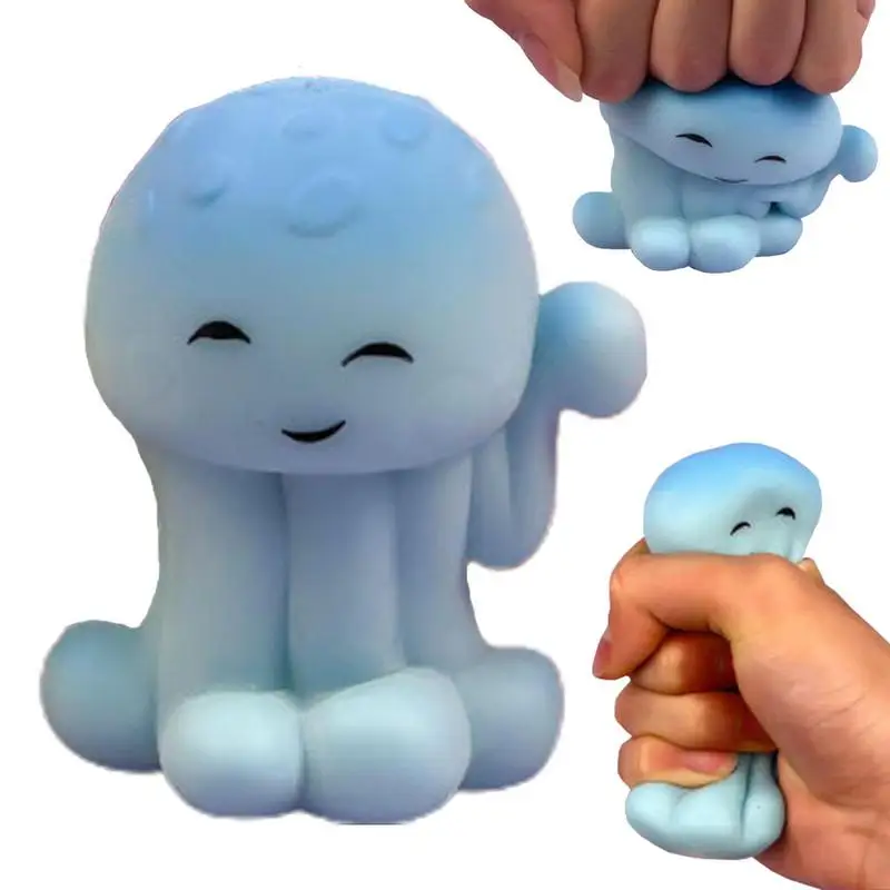 

Jellyfish Toy Flexible Stretching Toy With Vivid Expression Colorful Tabletop Ornament For Easter Stuffer Children Small