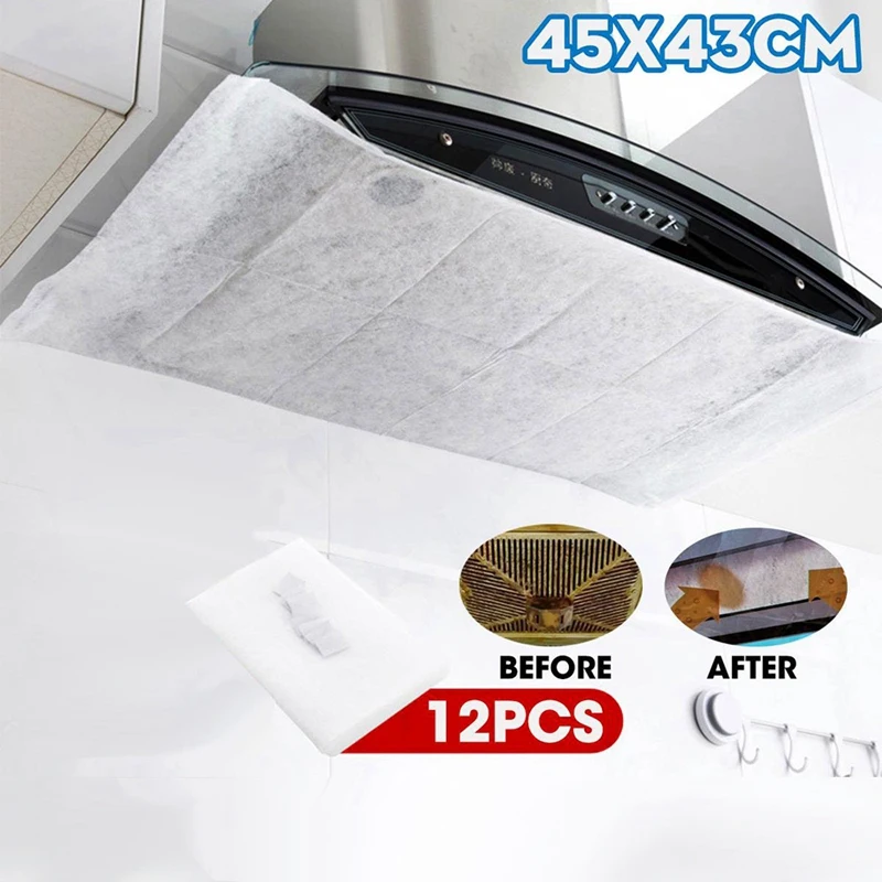 S Oil-absorbing Paper Filter Membranes Range Hoods Kitchen Anti-smoke Stickers Filter Screens Oil Cover