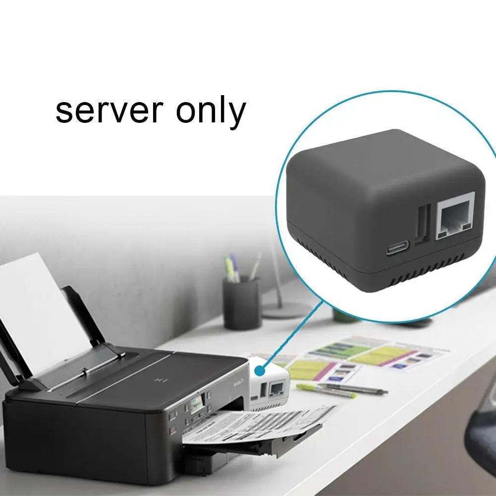 Network Print Server with 1x 10/100 Mbps RJ-45 LAN port WiFi Network Function USB 2.0 Port BT 4.0 Support for Windows XP Android