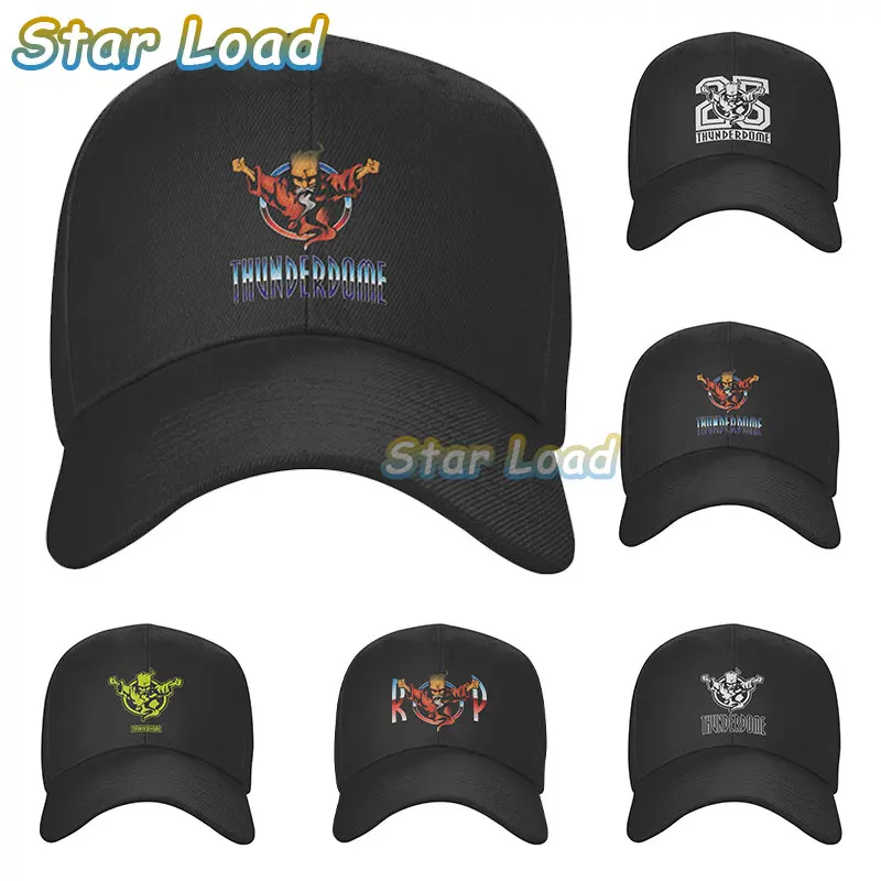 

Summer New Custom Thunderdome Baseball Cap Sun Protection Men Women's Adjustable Truck Hat Hardcore Techno and Gabber Dad Hat