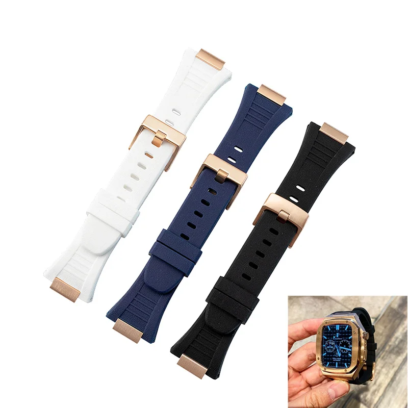 

Ремешок резиновый для Apple Watch Band Mod Series 7 6 SE 5 4 41 мм 44 мм