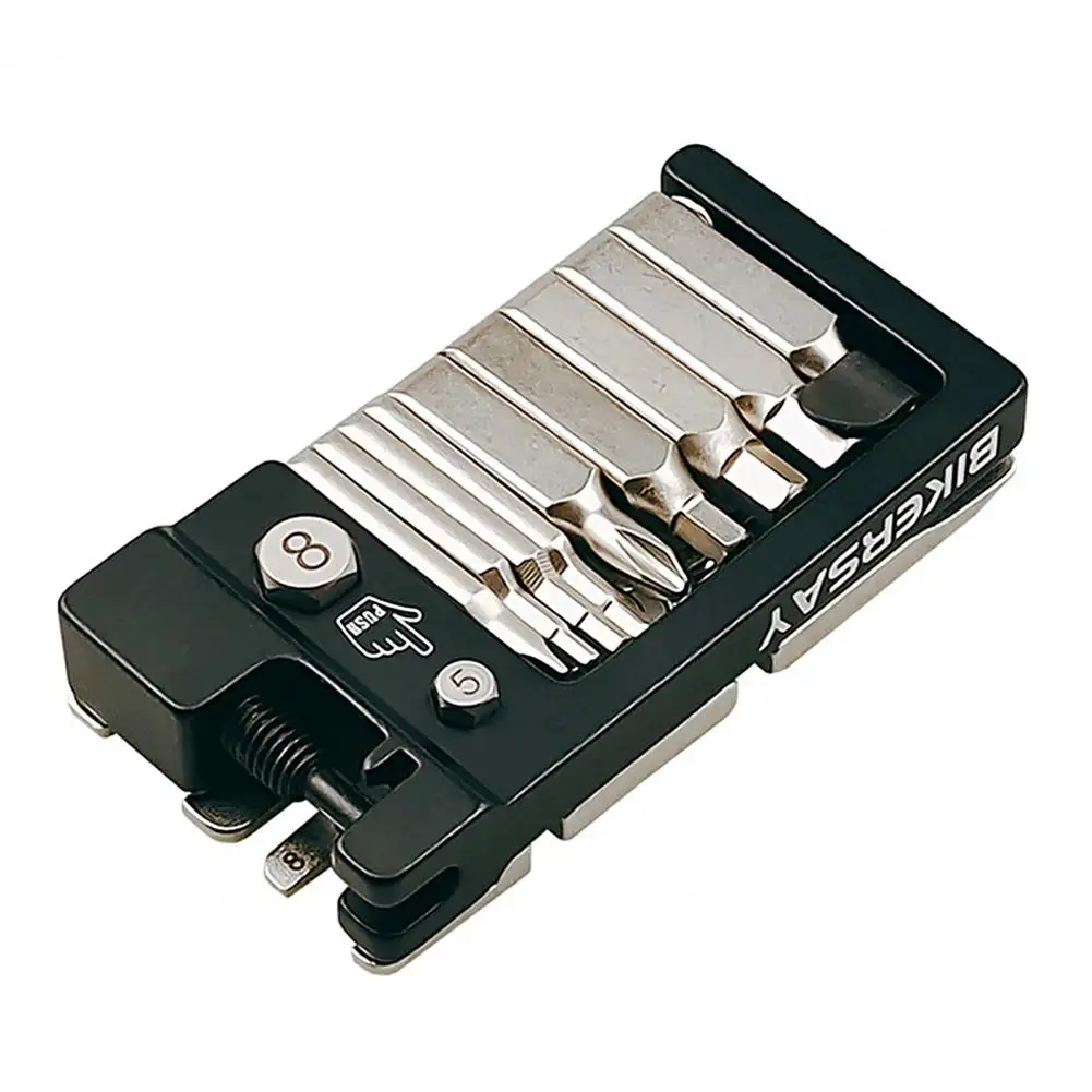 

Corrosion-Resistant 1 Set Useful Spoke Wrench Screwdriver Tool Compact Multi Repair Tool Good Toughness for Cycling