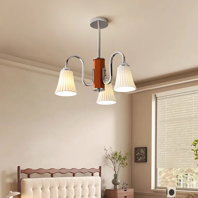 Ретро гостиная керамическая твердая древесина секундный дизайн зал в стиле