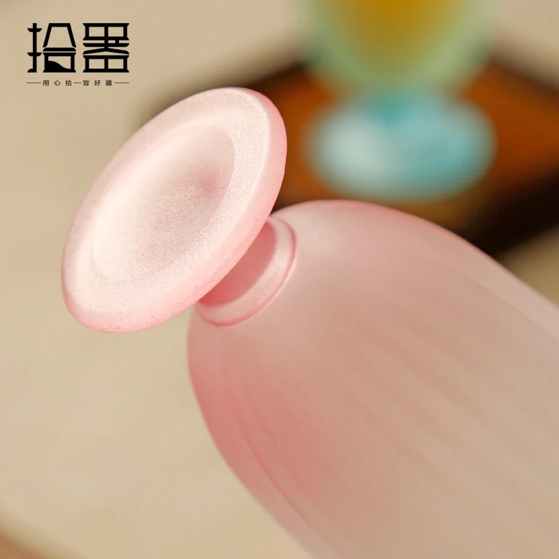 Стеклянная чашка-держатель искусственная прозрачная стеклянная маленькая