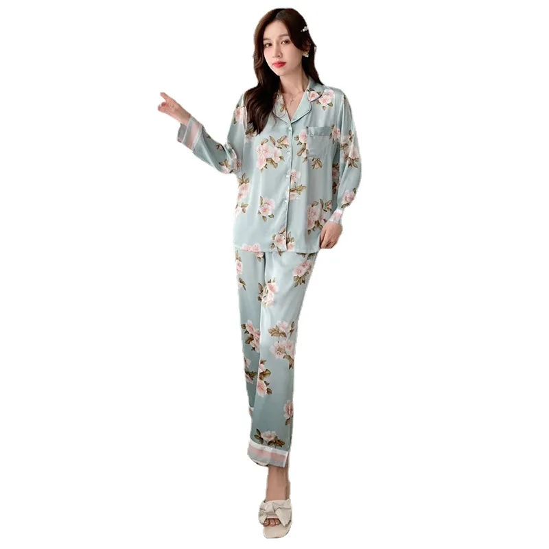 2022 new sexy pajamas women's ice silk home wear hot style  женское бельё  pajamas for women