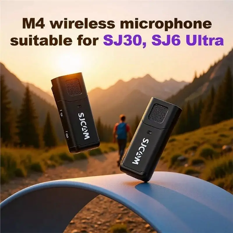 Фото Беспроводной петличный микрофон SJCAM (2 шт.) для экшн-камер SJ6 Ultra/SJ30, четкая запись голоса, 4 часа работы от батареи №3