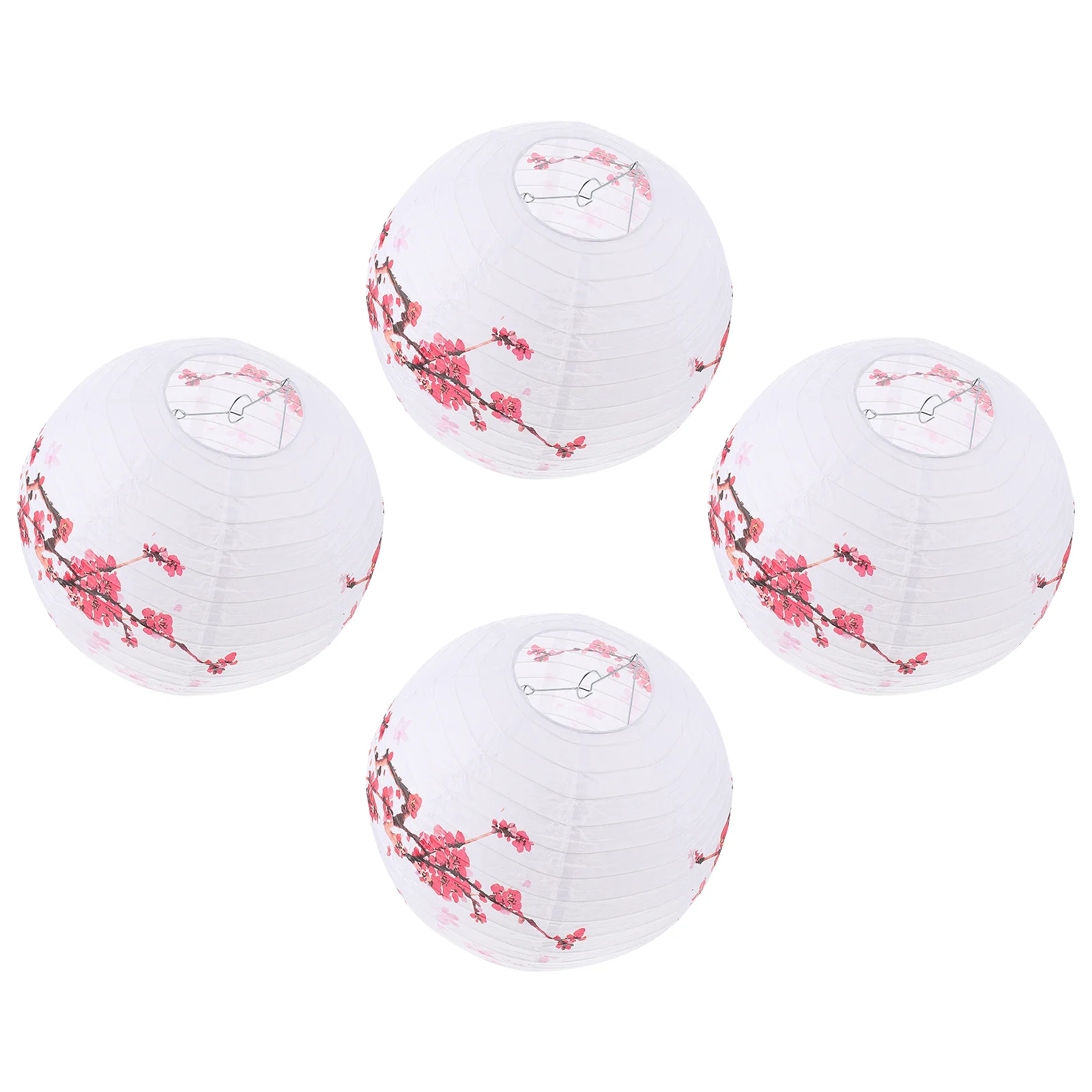 

4pcs Paper Lantern Lantern Adorn Durable Safe Light Nice Good Lantern Decor Lantern Folding Lantern for Home