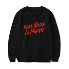Atuel-AA Album Real Hasta La Muerte 맨투맨 후드티 맨투맨, 봄 가을 힙합 패션 브랜드 남자 상의 운동복