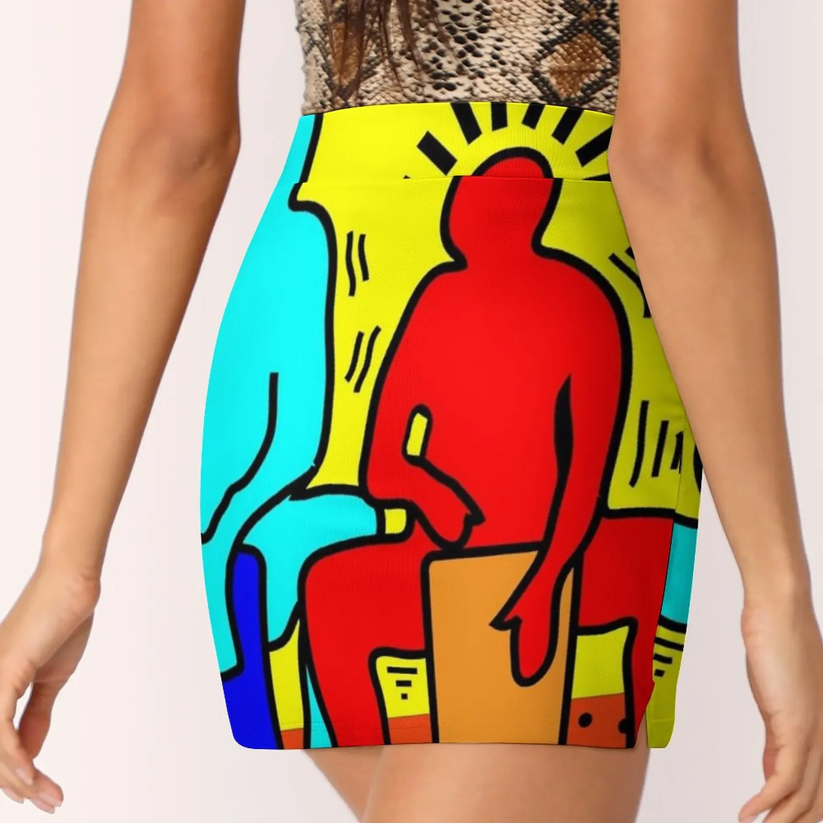 Красочные барабанщики женская юбка Y2K летняя одежда 2022 брючная в стиле Kpop с