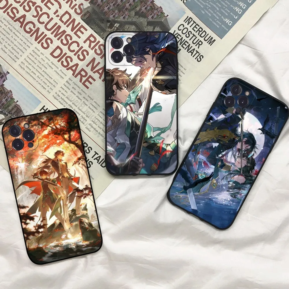 Honaki Blade x Dan Heng Phone Case For iPhone 15 14 11 12 13 Mini Pro XS Max Cover 6 7 8 Plus X XR SE 2020 Funda Shell