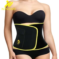 ningmi hot sweat waist trimmer belt women sauna waist trainer tummy control belts body shaper faja slimming workout shaperwear
