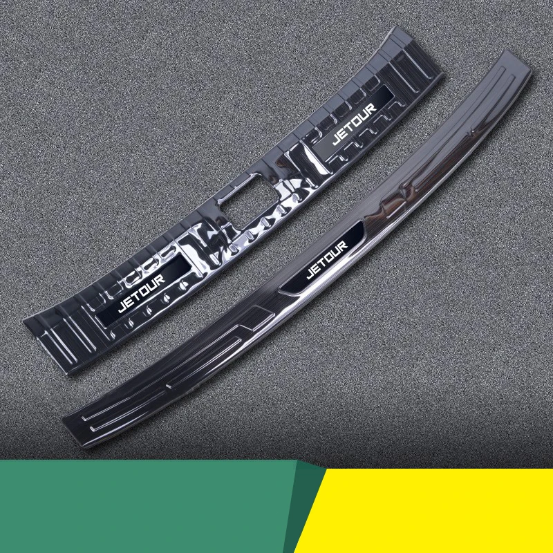 

Для Chery Jetour X90 Plus 2023 2022 X70 Plus защита заднего бампера из нержавеющей стали для автомобиля протектор для порога багажника Аксессуары Для протектора