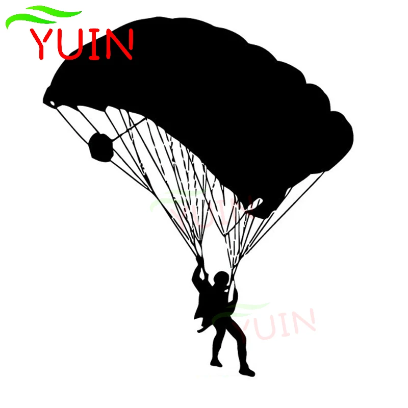 

Funny Boy Extreme Parachute Sports Sticker Fashion Window Decoration PVC Waterproof Sunscreen Decal Black/White/Red/Laser/Silver