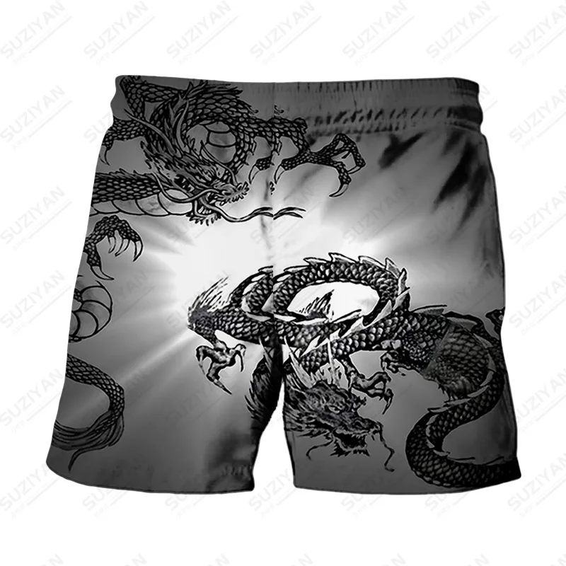 

2022 Shorts For Men Classic Hot-selling Clothing Men's Swimming Men's Fashion Sale Plants Shorts Big Swimsuits Dragon Pattern