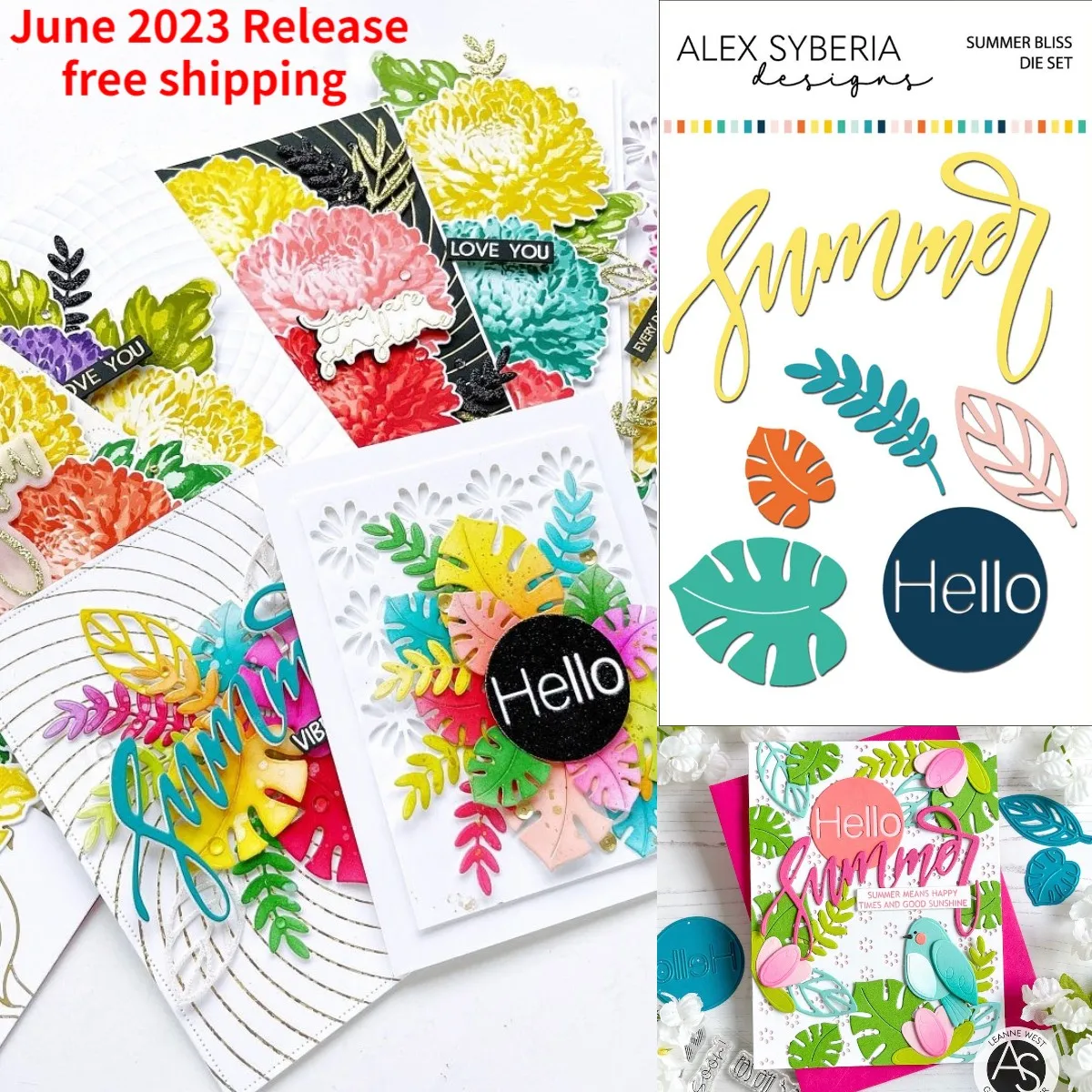 

Summer Bliss 2023 New Metal Cutting Dies Scrapbooking Make Photo Album Card Diy Paper Embossing Craft Supplies