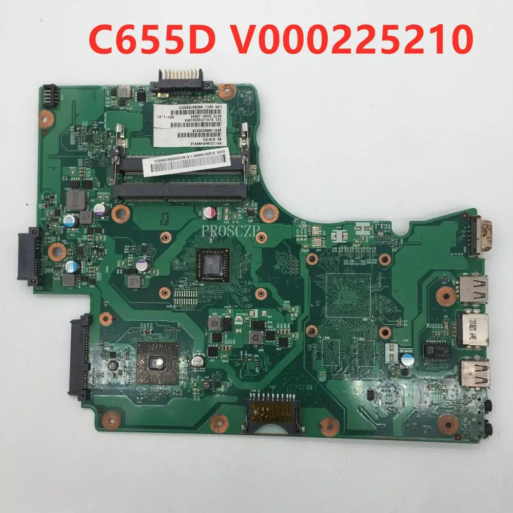 

Бесплатная доставка материнской платы для ноутбука C655D C650D V000225210 6050A2408901-MB-A03 100% хорошо работает