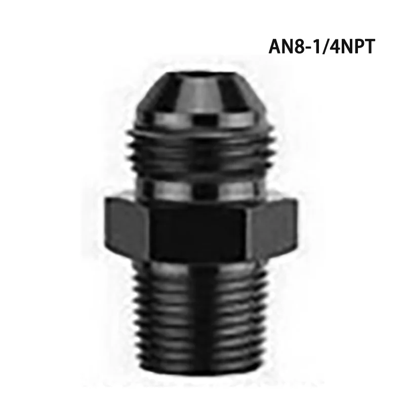 

AN4 AN6 AN8 AN10 AN12 до 1/8 1/4 3/8 1/2 3/4 NPT Адаптер с масляным охлаждением Универсальный прямой переходник для топливного шланга Фитинг с резьбой для труб