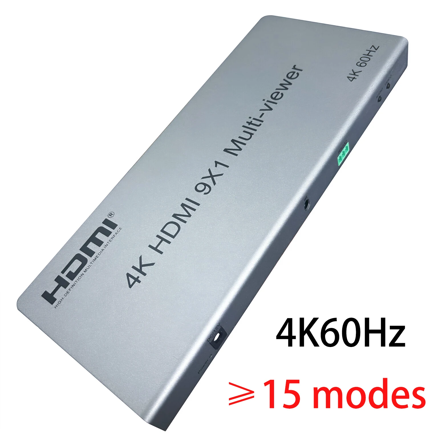 Фото Мультивьюер 9x1 HDMI 4K 60 Гц: 9 входов, 1 выход, бесшовное переключение, 2x1, 4x1, 6x1, 8x1, более 15 режимов отображения №1