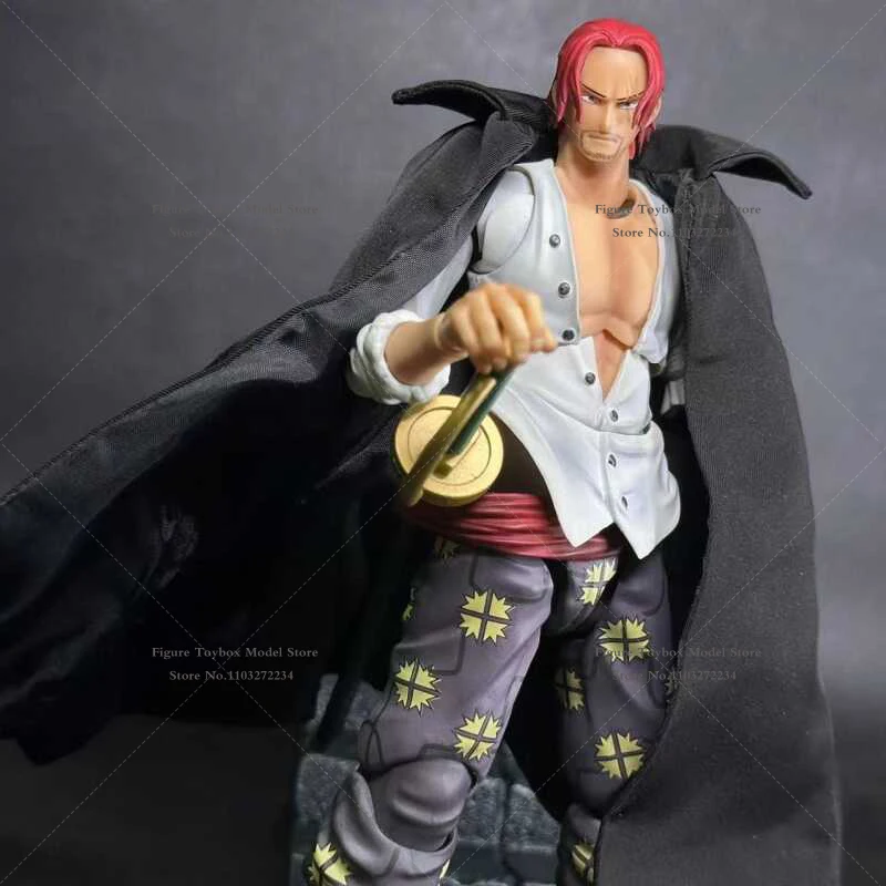 SHF аниме цельный экшн-фигурка украшения Kaidou синий меховой плащ сэр Крокодил 18 см